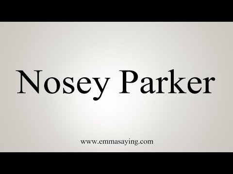 How To Say Nosey Parker