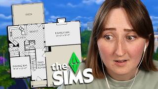 I tried *exactly* re-creating an IRL floorplan in The Sims