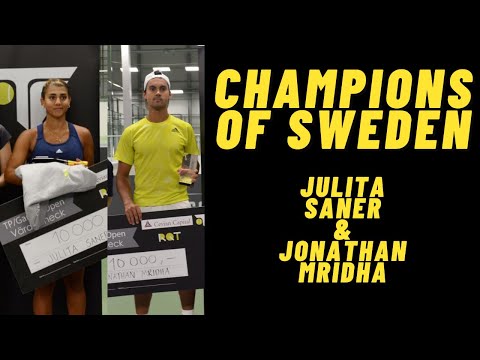 Meet the Tennis Champions of Sweden! Julita Saner and Jonathan Mridha Interview