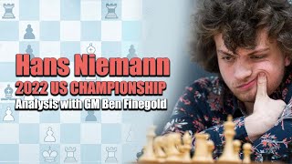 Hans Niemann's Games from the 2022 US Championship