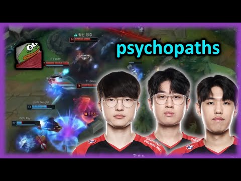 T1 running it down mid like psychos against GENG | T1 vs GENG | LCK Spring Playoffs 2023
