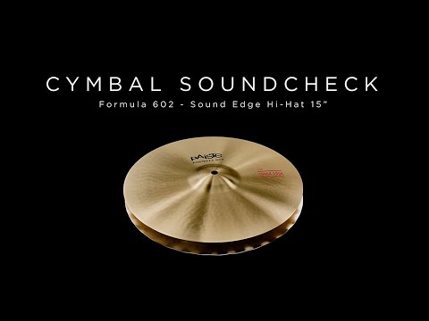 PAISTE CYMBAL SOUNDCHECK - Formula 602 Sound Edge Hi-Hat 15"