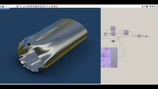 Real-time physics simulation with Grasshopper(Flexhopper plugin) and advanced viewport mode