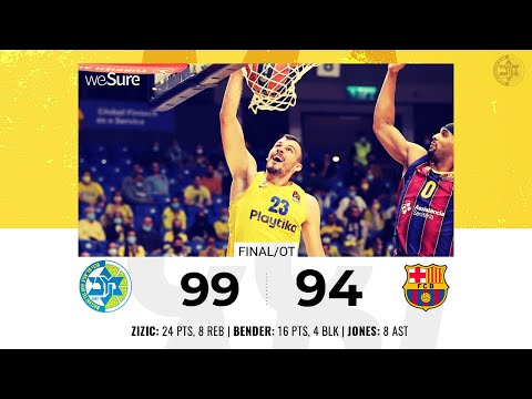Highlights: Maccabi Playtika Tel Aviv - Barcelona 99:94 (OT)