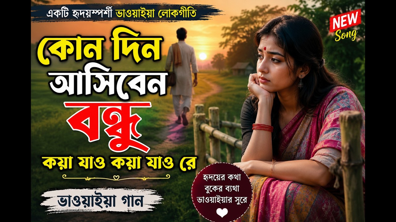 Oki O Bondhu Kajol Bhomora Re //Best Bhawaiya Gaan// কোন দিন আসিবেন বন্ধু কয়া যাও কয়া যাও রে