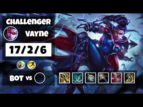 Vayne vs Kai'Sa TURKISH Challenger BOT (17/2/6) - v11.6