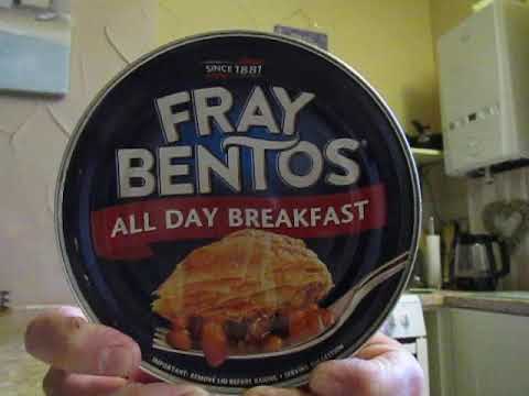 All Day Breakfast Pie from Fray Bentos £1 89 p from B+M's Featuring Ted my Cat and Master
