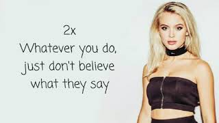 What They Say - Zara Larsson (lyric)