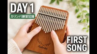 #001 カリンバ練習記録｜Day 1 Kalimba – Beginner Plays First Song