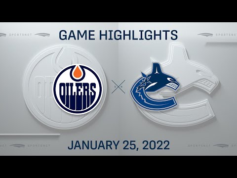 NHL Highlights | Oilers vs. Canucks - Jan 25, 2022