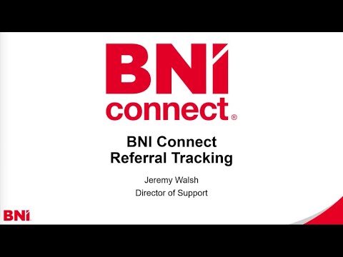 Referral Tracking on the BNI App Available Now - Jeremy Walsh