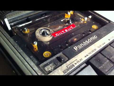 warbling DIY cassette tape loop