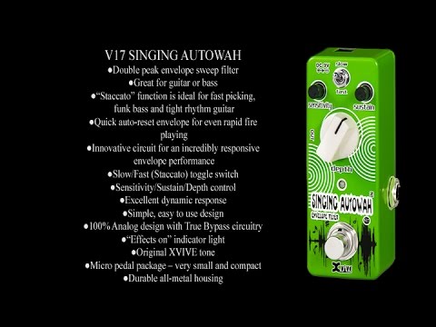 Pedal Demo: Xvive Singing Autowah On Bass Guitar By Jamie Mallender