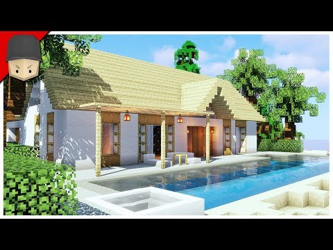 How to Build a Beach House in Minecraft (Minecraft House Tutorial | Part 2 of 2)