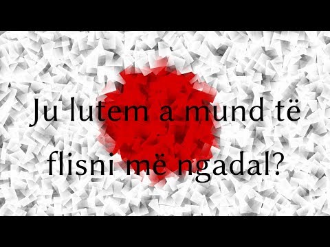 Mësoni japonezët - Ju lutem a mund të flisni më ngadal?