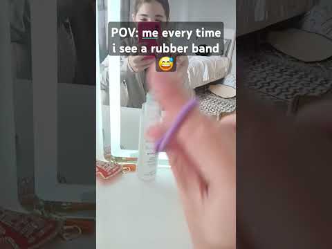 Rubber band trick!💙