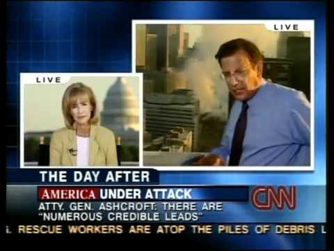 CNN 9/11 LIVE TV Coverage (9/12/01) 6:30 P.M - 6:45 P.M