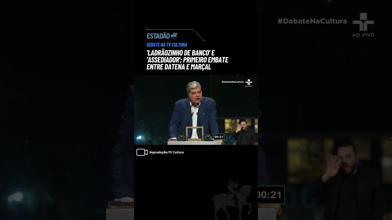 'Ladrãozinho de banco' e 'assediador'; primeiro embate entre Datena e Marçal