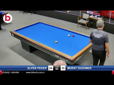 ALPER PEKER & MURAT ÖZSÖMER Bilardo Maçı - 2023 1.ETAP ÖN ELEME-5.TUR