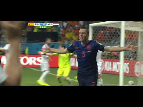 Hiszpania 1:5 Holandia MŚ 2014,wszystkie bramki,polski komentarz HD