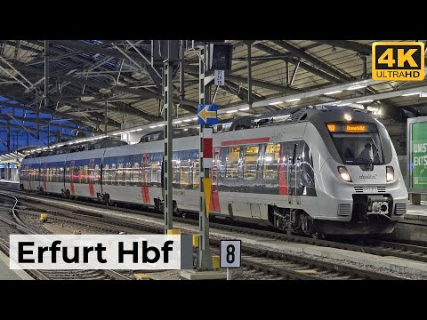 Erfurt Hbf 30.08.2025 - Früher Morgen mit ICE, RE, RB & Güterverkehr