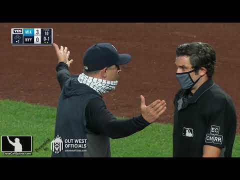 Ejection 78 - Umpire John Tumpane Ejects Aaron Boone After Strike Three Call During Aaron Judge AB