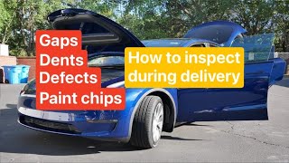 POV How to INSPECT your Tesla Model Y and 3 during delivery