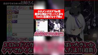 【ホロメンオカズTier表】最低な理由で『すい・ぺこ・余』をTierZに配置するラプ様w【ホロライブ切り抜き/ラプラス・ダークネス】