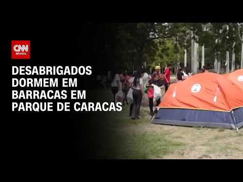 Terremoto na Venezuela: Desabrigados dormem em barracas em parque de Caracas | CNN 360º