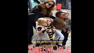 Angelina Jolie as a loving mother to her children| #angelinajolie, #shorts