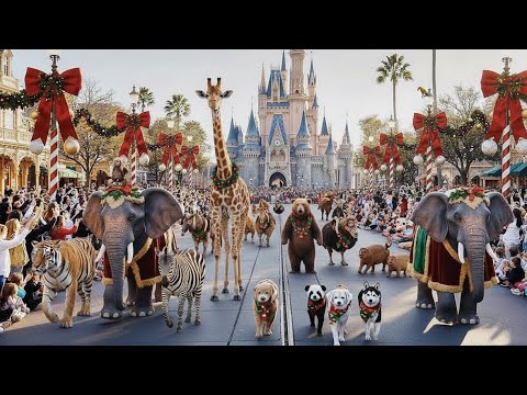 INSANE REAL ANIMAL PARADE at Disneyland | Most Magical Jungle Show Ever in 4K