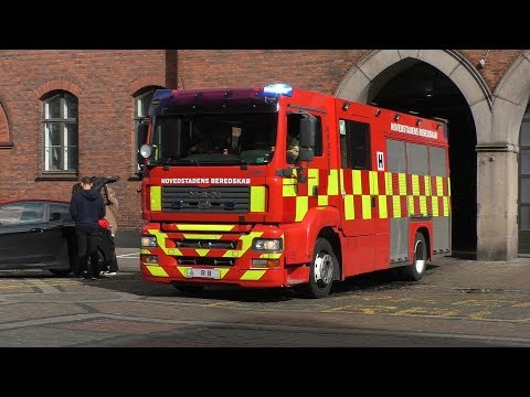 🇩🇰 | Fire Brigade Copenhagen Responding to calls - Københavns Brandvæsen Hovedbrandstation