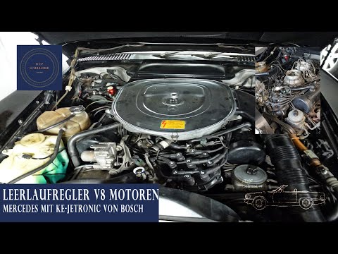 Mercedes Benz SL-Check the speed controller of KE-Jetronic - Control the engine air-R107 screwdriver