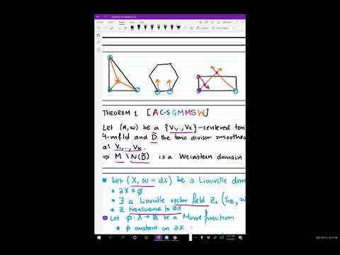 Orsola Capovilla-Searle/Angela Wu: Weinstein handlebodies for complements of smoothed toric divisors