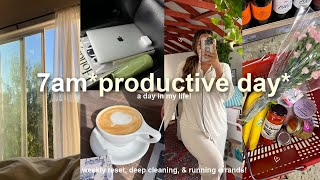 getting my life together!🧺 a day in my life, weekly reset routine, early mornings, & deep cleaning!