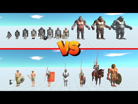 Goro The Giant Team Vs Achilles Team - Animal Revolt Battle Simulator