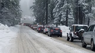 Pollock Pines overwhelmed by stranded travelers