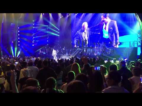 Marc Anthony and his father Felipe Muniz at Radio City Music Hall 08/27/16