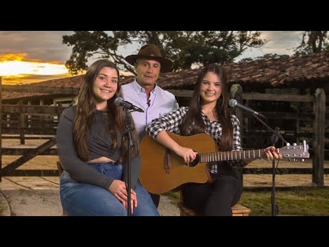 Dupla Larissa e Isabela na gravação do programa Minha Viola, Minha História com Miguel Carvalho