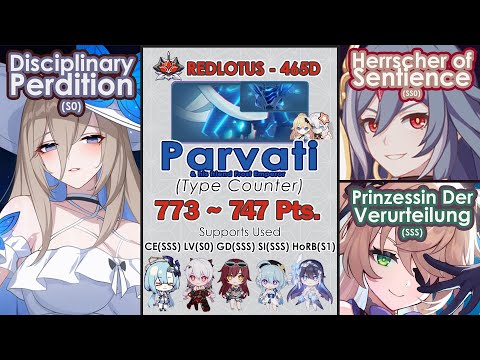 Honkai Impact 3rd: Ex-Abyss Redlotus (465D) Ver. 7.2 | Parvati (Type Counter) | DP, HoS, PV