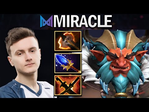 NIGMA.MIRACLE TROLL WARLORD WITH AGHANIMS & BATTLEFURY - DOTA 2 7.28 GAMEPLAY