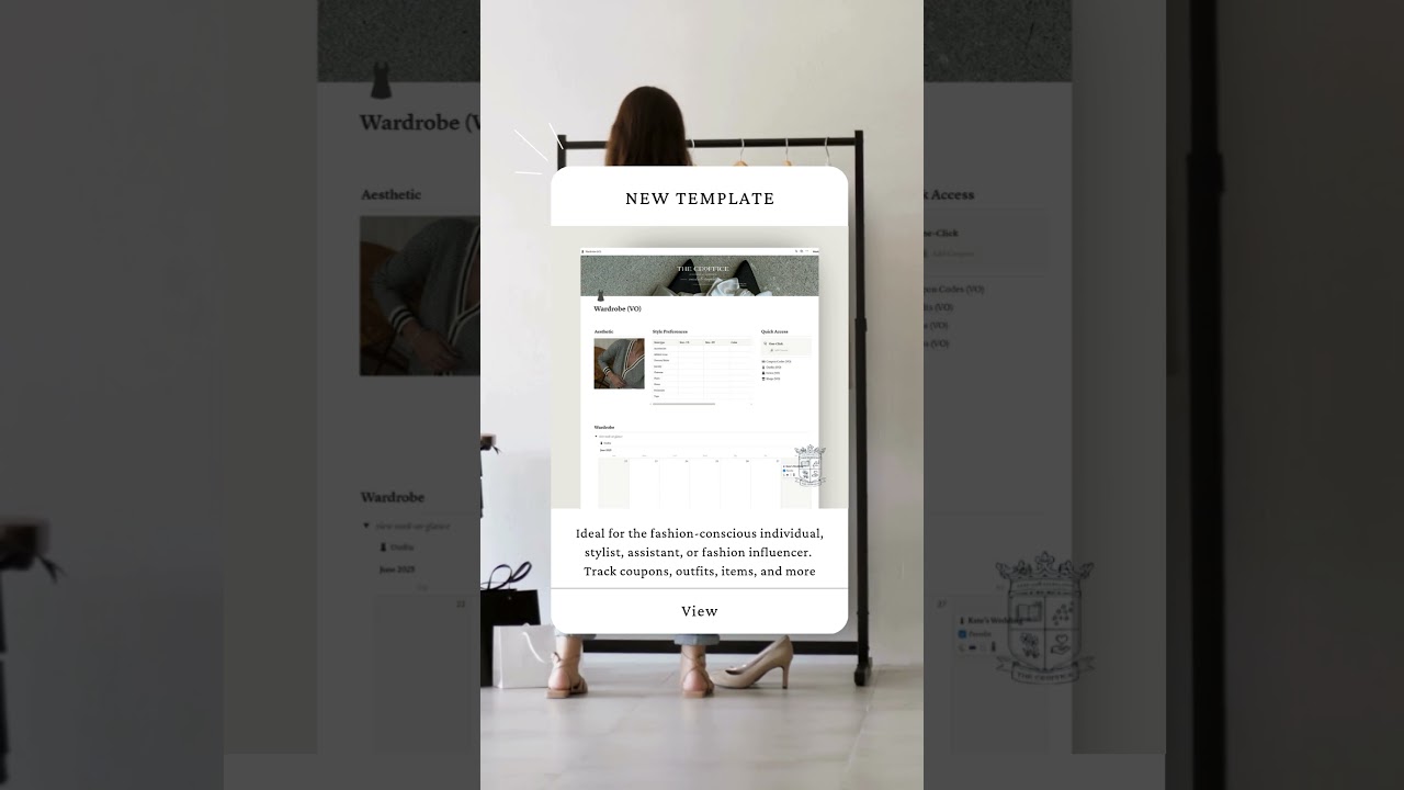 Capsule Wardrobe | NEW Notion Template | the CEOffice