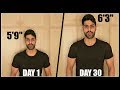 I Stretched For 30 Days To Grow Taller (IT WORKED!!)