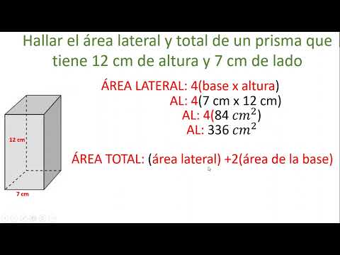 LATERAL AREA AND TOTAL AREA OF A QUADRANGULAR PRISM