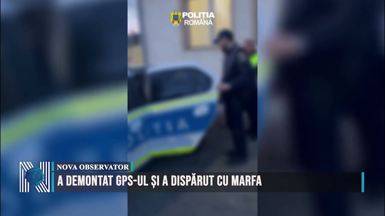 A demontat GPS-ul și a dispărut cu marfa