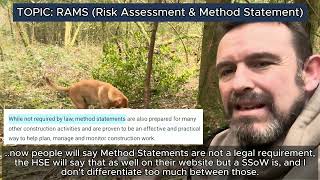 Risk Assessments and Method Statements explained