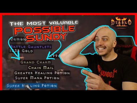 INSANE, I found the MOST VALUABLE POSSIBLE Sunder Charm - Diablo 2 Resurrected