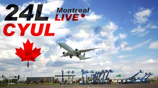 LIVE Montreal Trudeau Airport CYUL 24/7 Webcam Runway 24L live webcam