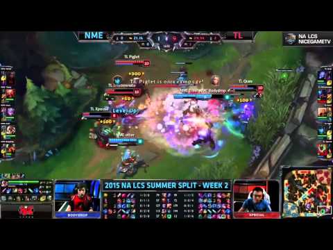 NME vs TL (Piglet Kalista) Teamfight Highlights | 2015 NA LCS Summer W2D1 | Perfect Dealing