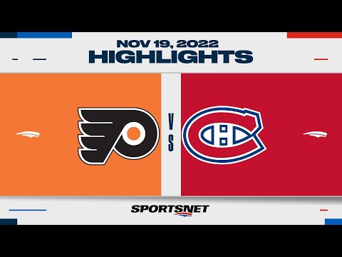 NHL Highlights | Flyers vs. Canadiens - November 19, 2022